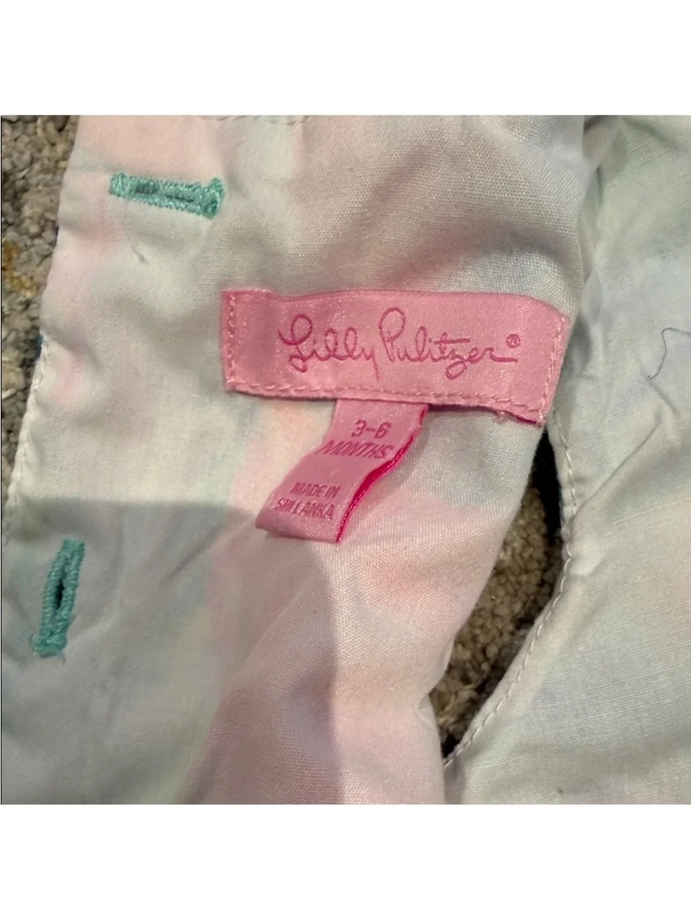 Lilly Pulitzer Pink & Blue Floral Tank Top with Matching Bloomers